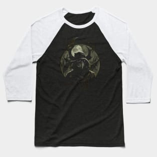 Dark Moon Plague Doctor Baseball T-Shirt